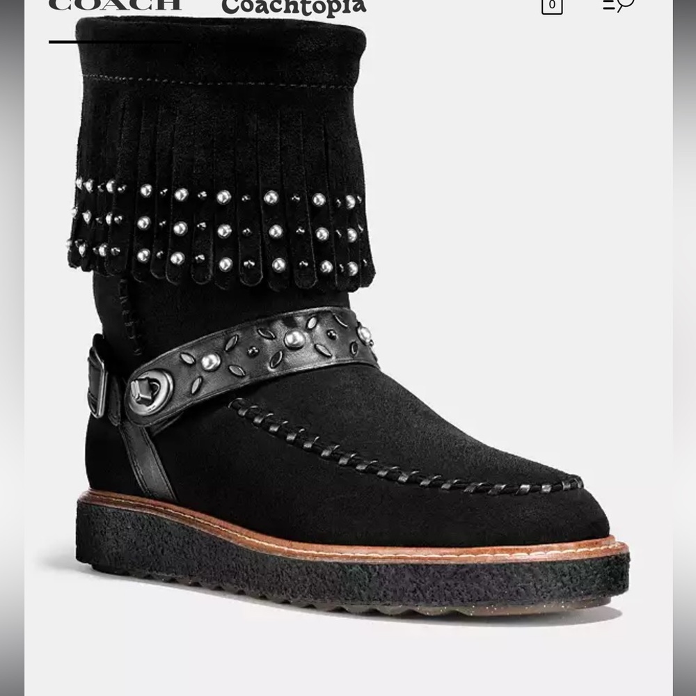 Coach Shearling Boots